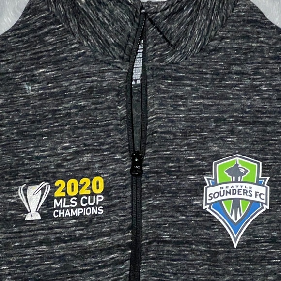 Seattle Sounders 2020 World Cup MLS Soccer Zip Up Coat Jacket Futbol Mens - Picture 5 of 6